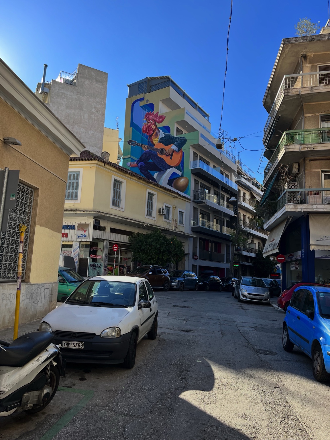 Street art and everyday neighborhood life in Kypseli, Athens