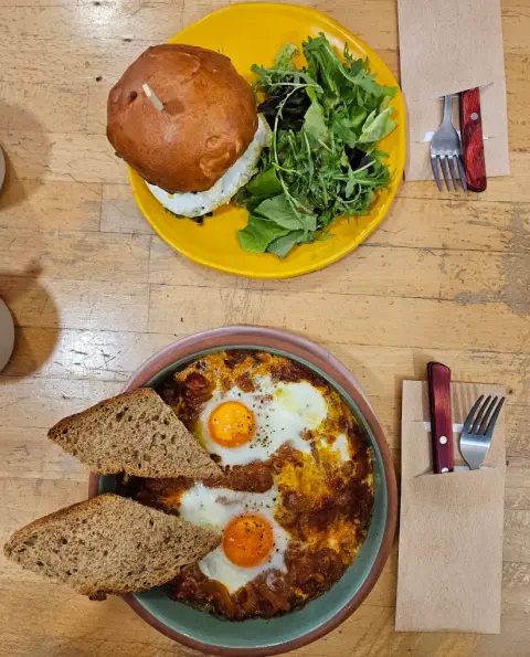 Lake Kypseli - food