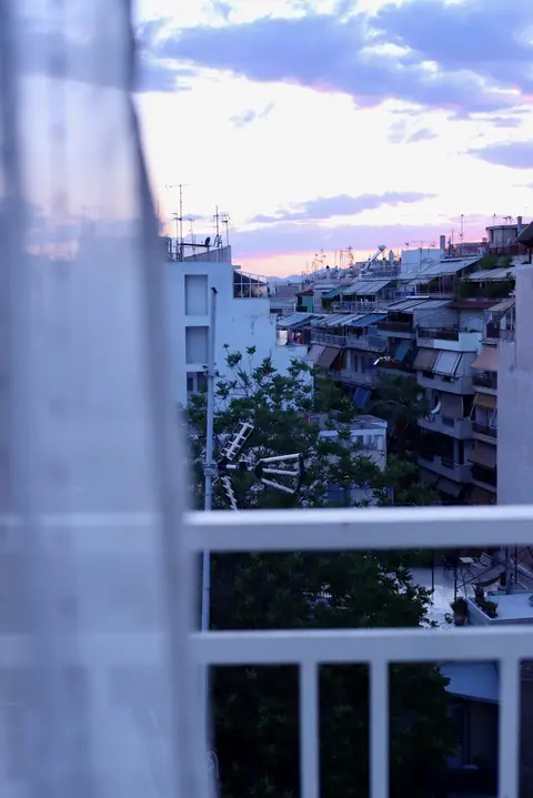 Sunset view from balcony