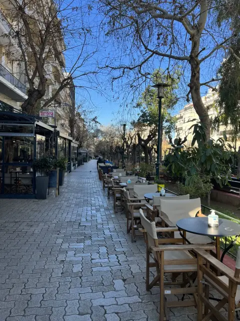 Fokionos Negri pedestrian life in Kypseli, Athens